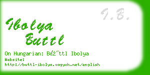 ibolya buttl business card